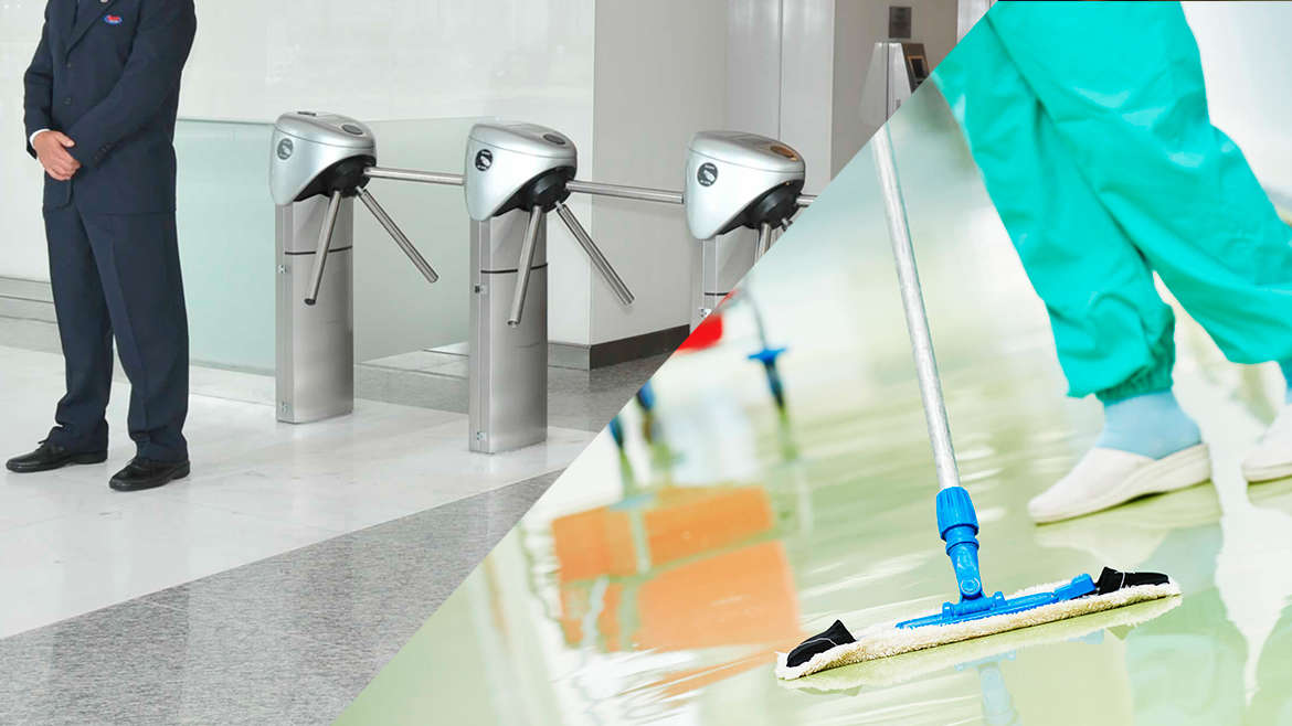 Terceirização de portaria e limpeza